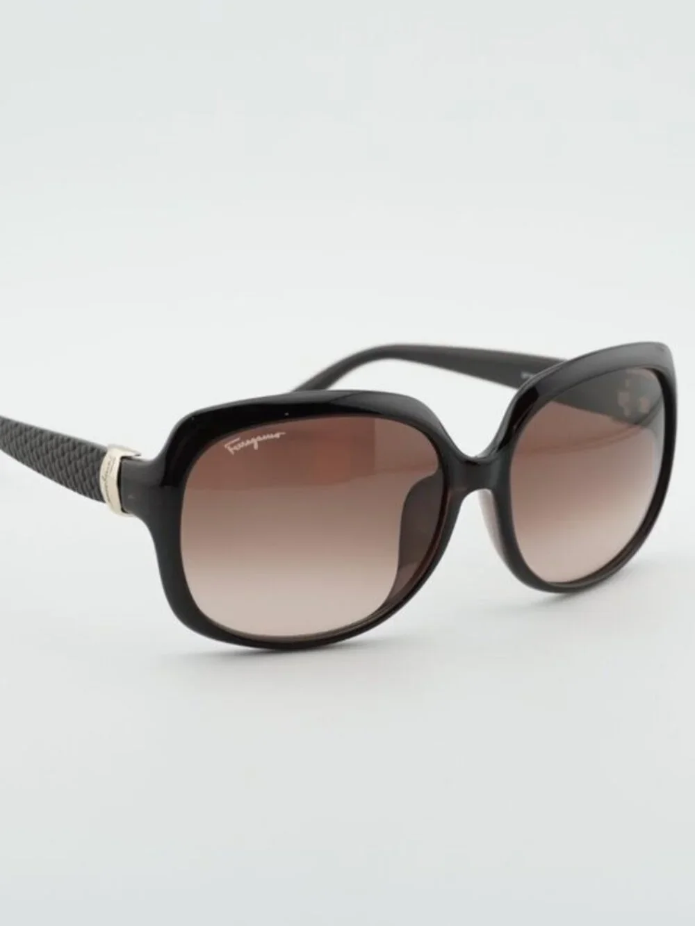 Salvatore Ferragamo SF739SA 210 Sunglasses Brown Rectangle Frame, Brown Lenses